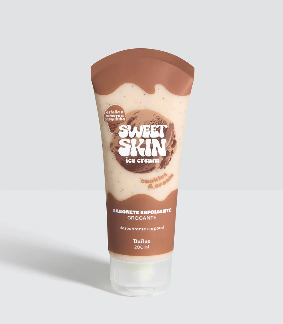 SABONETE ESFOLIANTE CROCANTE (COOKIES & CREAM) – SWEET SKIN ICE CREAM- DAILUS