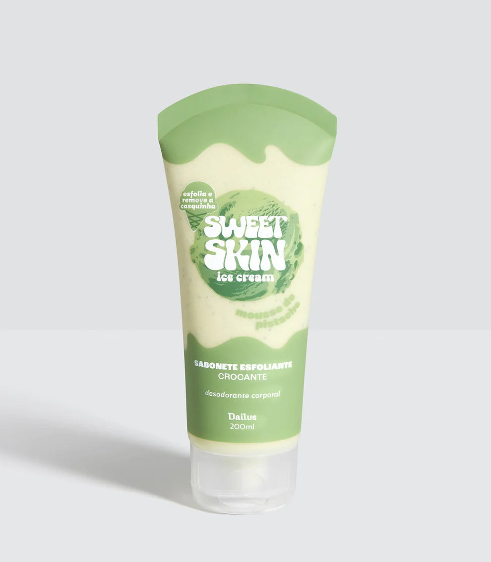 SABONETE ESFOLIANTE CROCANTE (MOUSSE DE PISTACHE) – SWEET SKIN ICE CREAM- DAILUS