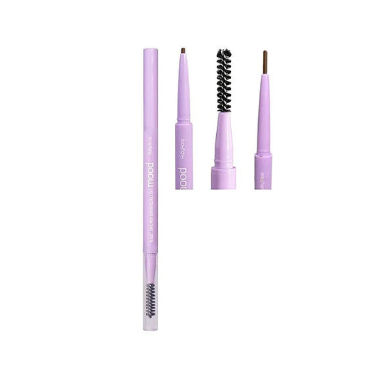 CANETA PARA SOBRANCELHA PONTA FINA  COR LIGHT E DARK- RUBYROSE