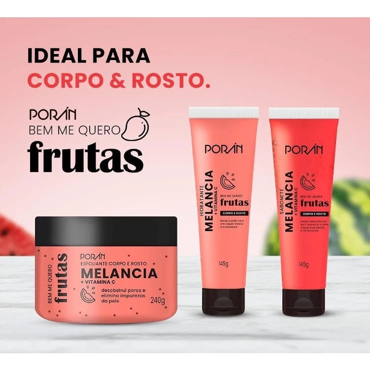 Kit Hidratante+Esfoliante rosto e corpo:maracujá