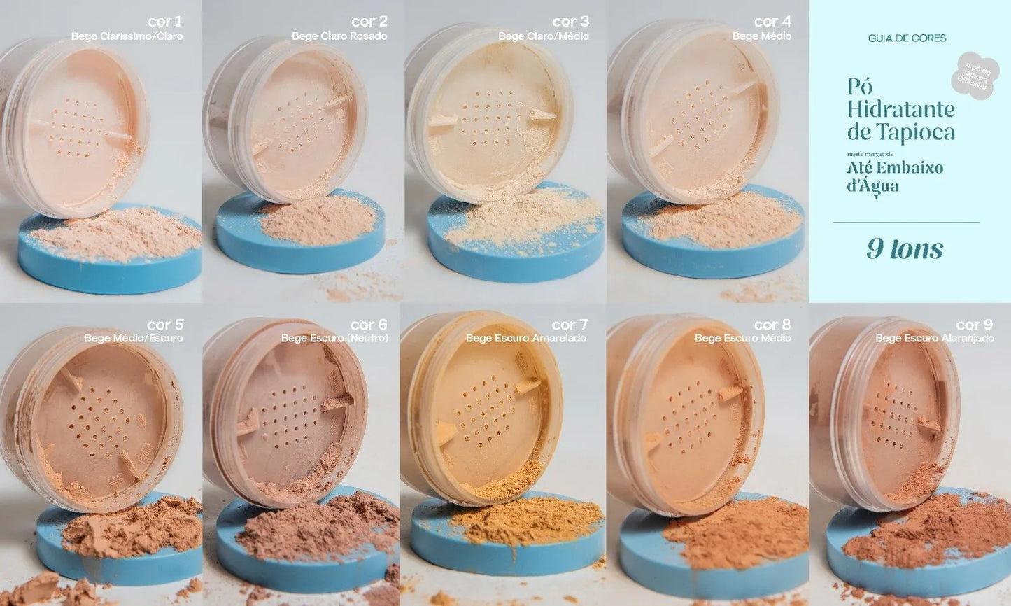 Pó Hidratante de Tapioca Até Embaixo d’agua 12g