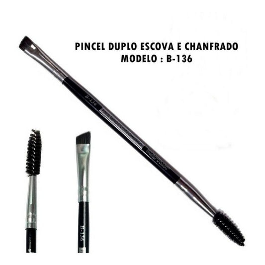 PINCEL DUPLO ESCOVA E CHANFRADO B136- MACRILAN