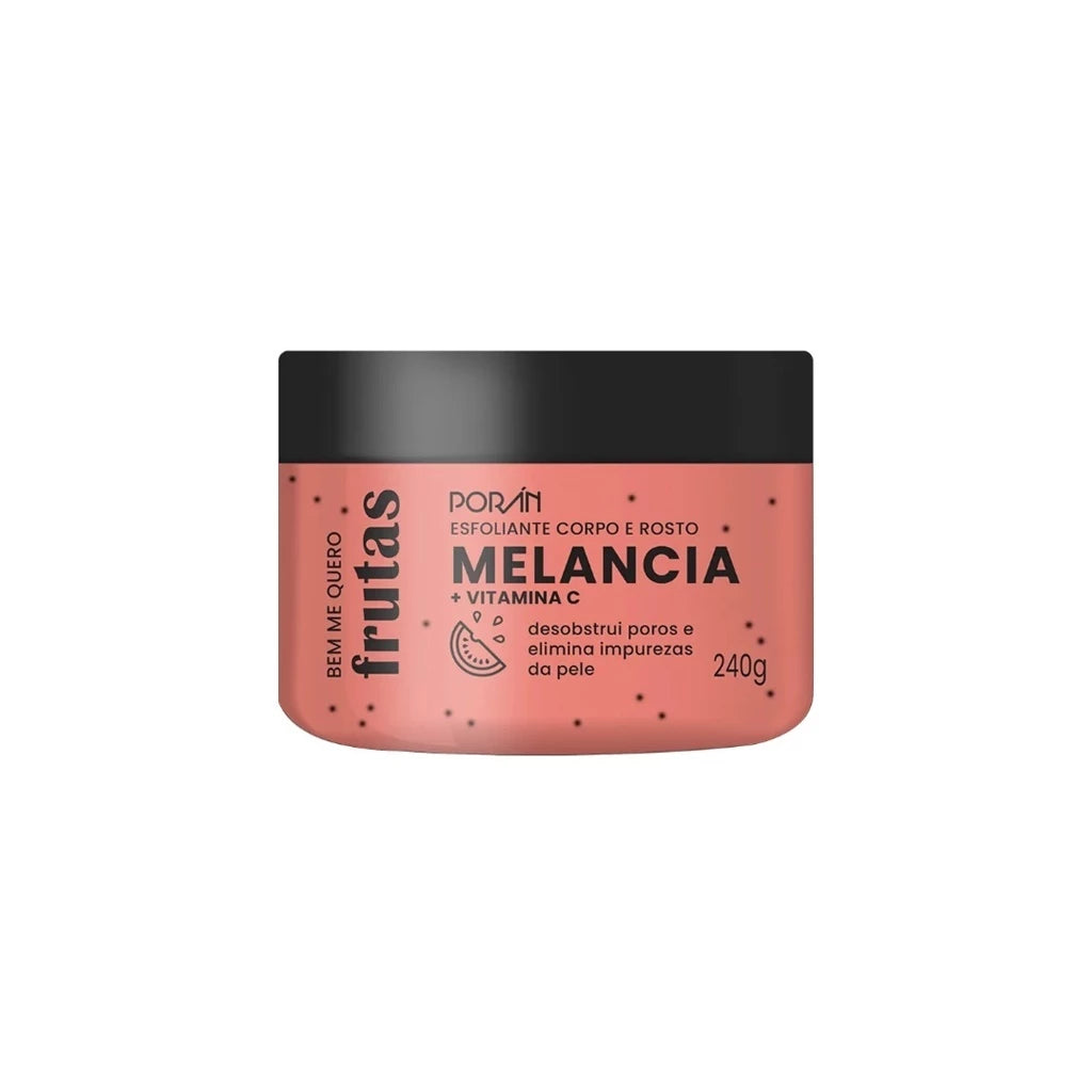 Kit Hidratante+Esfoliante rosto e corpo:morango