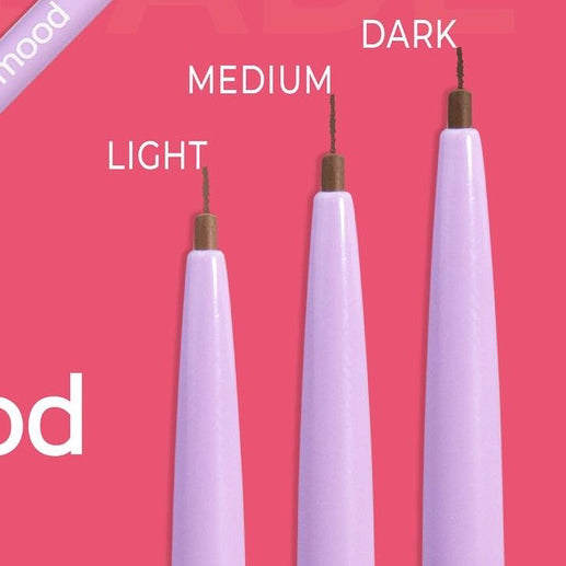 CANETA PARA SOBRANCELHA PONTA FINA  COR LIGHT E DARK- RUBYROSE