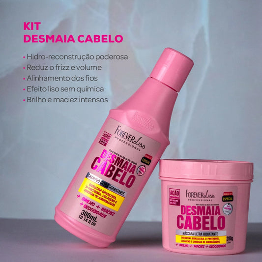 KIT SHAMPOO+ MÁSCARA DESMAIA CABELO- FOREVERLISS